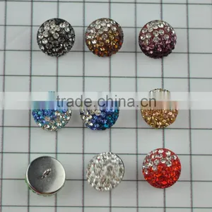 Keering Open Mold Glass Pearl Crystal Rhinestone Shank Button for Wedding Invitation thumbnail-6