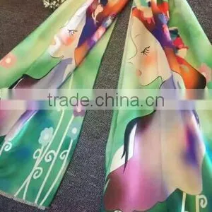 Factory Directly Sale Original Design Digital Printing Scarf thumbnail-1