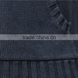 Denim-like Cotton Sweater Hoodie Cable Knit Mens Sweater thumbnail-4