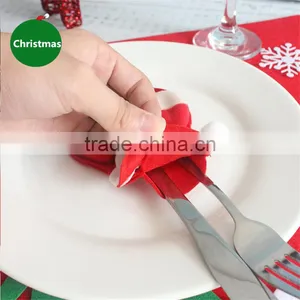 2017 Hot Product Tableware Cloth Christmas Decorative Materials Cutlery Case Santa Claus Tableware Cover thumbnail-6