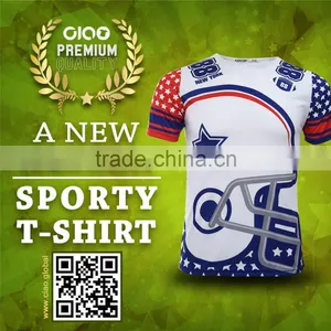 100% Cotton Tishirt Eco-friendly Printing Technology Custom Man Tshirt thumbnail-1