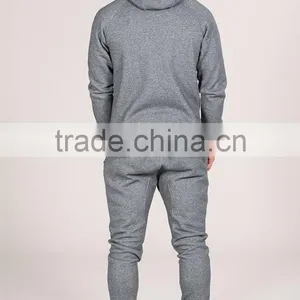 High Quality Long Sleeve Zipped Pockets Mens Track Top Plain Tracksuit thumbnail-3