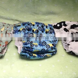 Lot Of Cloth Baby Washable Diapers Nappies thumbnail-1