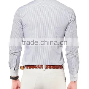 Cotton Vertical Stripes Fabric Men's Dress Shirts thumbnail-2