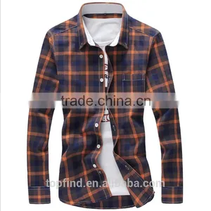 Cotton Microfiber Casual Check Korean Men Style Shirt thumbnail-4