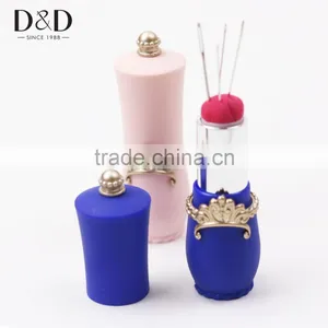 D&D New Portable 5pcs Handy Sewing Needles Lipstick Pin Cushion Sewing thumbnail-6