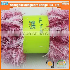 China Feather Yarn Gold Supplier Hot Wholesale OEKO-Tex Standard Quality Lurex Feather Yarn for Yarns Knitting thumbnail-1
