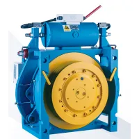 32 Poles Gearless Traction Machine 5000kg Shaft Load , 1.75m/s WWTY thumbnail-1