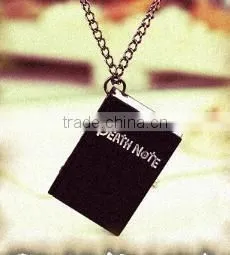 Death Note Book Shape Pocket Watch With Chain Necklace Watch thumbnail-1