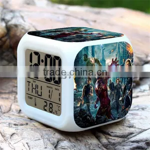 The Avenger Digital Alarm Clock LED Clocks Colorful Change Alarm Clocks for Children thumbnail-6