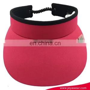 Hot Selling Summer Cap Wide Brim 100%cotton Twill Sun Visor Cap thumbnail-1