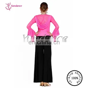 AB025 Black Latin Pants Costume for Girls China thumbnail-1