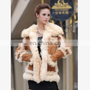 New Style Lamb Skin Leather Coat One Whole Leather for Women thumbnail-1