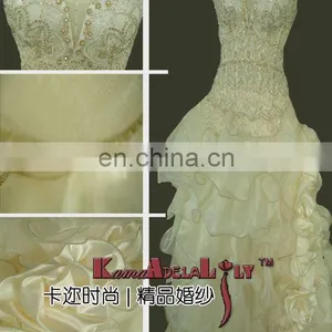 EB720 Deeep Weetheart Evening Dress Exotic Organza Layer Wedding Dress thumbnail-1