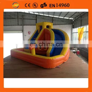 2014 New Nflatable Water Slide With Pool, Curve Water Slide With Pool thumbnail-1