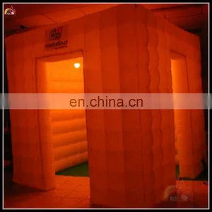 Wholesale Inflatable Indoor Party Tents With LED Light Decoration Spray Photo Booth For Sale thumbnail-2