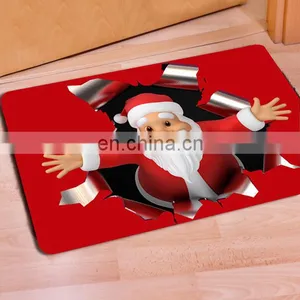 2017 New Christmas 3D Carpet Santa Claus Door Mat for Bathroom thumbnail-1