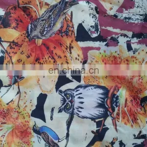New Style Digital Printed Rayon Fabric For Woman Garment thumbnail-4