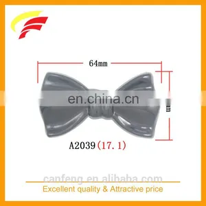 Zinc Alloy Metal Butterfly Knot Shape Press Clamp Belt Buckle With Custom Size thumbnail-3