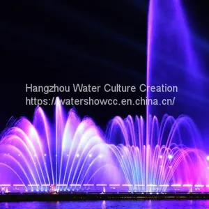 Fountain Show Musioc Dancing Fountian LED Show Fire Show in the River or Lake thumbnail-1