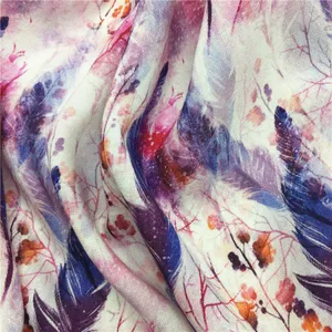 High Quality Chinese Factory Custom Digital Printing Viscose Fabric Flowers thumbnail-3