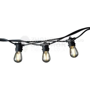 Low Voltage, 20 E27 FIXED SOCKET, OUTDOOR COMMERCIAL WEATHERPROOF STRING LIGHT , S14 BULBS, 20M CORD thumbnail-2