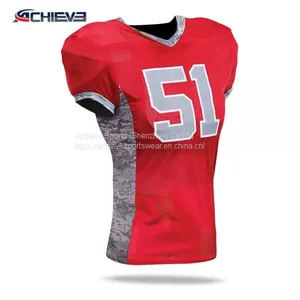 Cheap Wholesale Sublimation Custom Blank American Football Jerseys thumbnail-5