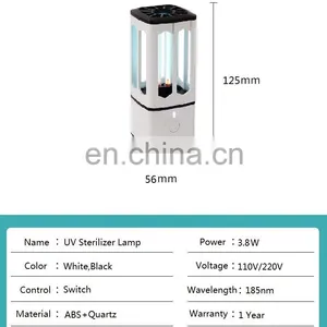 UV Disinfection Bactericidal USB Lamp Sterilizer Portable Mite Ozone UV Sterilization Car Ultraviolet Lamp thumbnail-3