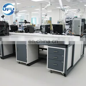 Chemical Lab Furniture H Frame Workbench With Movable Cabinet thumbnail-1