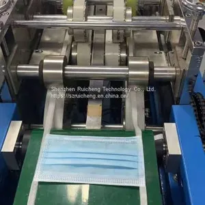 Semi Automatic High Speed Earloop Welding Flat Face Mask Machine for Sale thumbnail-1