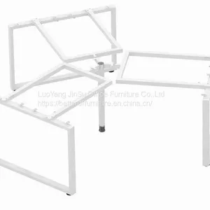 Full Set Modular 3 Person Office Desk for Work Space Workstation 3060 Steel Tube thumbnail-2