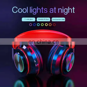 2020 Best Sell Wireless Cancelling Headband Cheaper Sports Stereo Headset Foldable Deep Bass Earphones Headphone thumbnail-4