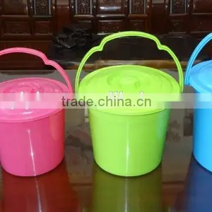 3L Round Plastic Bucket With Lid, Plastic Barrel and Pail thumbnail-1