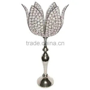 Crystal Balls 5 Lite Black Wedding Candelabra thumbnail-5