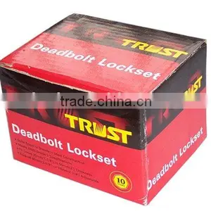 7312SS:Double Brass Cylinder Deadbolt Door Lock thumbnail-1