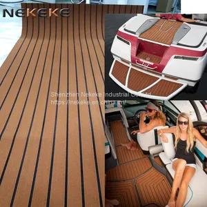 Marine Sheet Prices Light Brown+black Stripe 6MM Thick Marine Deck Sheet Decking Mat thumbnail-3