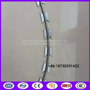 High Tensile Strength BTO 22 Double Lined Razor Blade Wire Fencing Made in China thumbnail-3