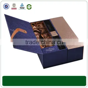China Manufacturer Solid Lid and Base, Black Foldable Magnet Closure Box thumbnail-1