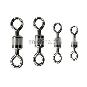 1000PCS Stainless Steel Fishing Swivel Sizes Solid Connector Ball Bearing Snap Fishing Swivels thumbnail-1