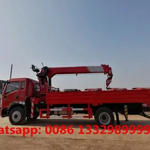 Factory Sale Good Price HOWO 4*2 LHD 6.3T Truck Mounted on Crane Boom for Sale thumbnail-3