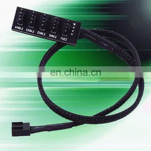 1 To 5 4-pins Mo Lex Tx4 Pwm Cpu Cooler Case Chasis Cooling Fan Power Cable Hub Splitter Adapter 40cm thumbnail-2