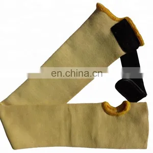 High Dexterity Yellow Heat Resistant Aramid Fiber Wholesale Arm Sleeves Cut Proof thumbnail-1