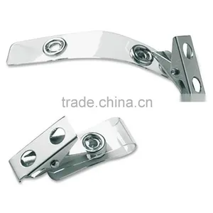 Metal id Badge Holder Clip/small Metal id Card Holder Clip Made in Chian thumbnail-5