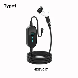 Portable Electric Vehicle Charger ,With N5-15P,N6-50P,N6-30P,N14-50P Plugs,J1772(Type1) Connector HDEV017 thumbnail-1