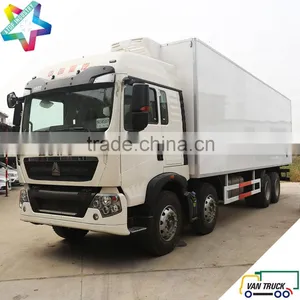 Heavy Duty 9.6m Refrigerator Truck Body 31T Sino-Truck T5G 340Hp Chassis Reefer Truck thumbnail-2