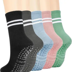 Non Slip Socks Pilates Socks With Grips for Women Yoga Socks Barre Socks thumbnail-1