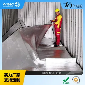 20FT 40FT 40HC Insulated Cargo Blanket Aluminum Bubble Shipping Container Thermal Liner thumbnail-3