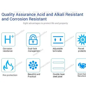 PP Acid Alkali Cabinet With Double Lock – 12 Gallon, White Porcelain, 1 Shelf, 890x590x460mm for Laboratory/Academic Use thumbnail-4