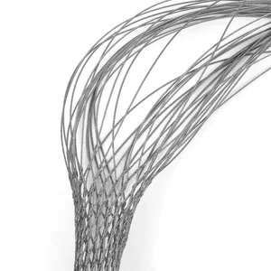 Stainless Steel Rope Mesh for Backpack and Bag Anti Falling Dropring Mesh Inox Cable Net Anti-theft Black Oxide Rope Netting thumbnail-3
