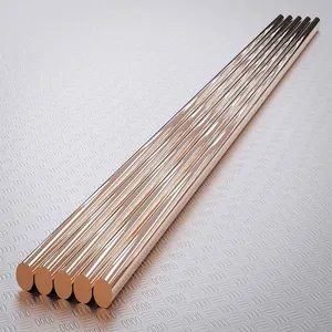 C101 Dia 2-90mm Round Rod Copper Bar Half-hard 99.9% Pure Copper Red Copper thumbnail-1